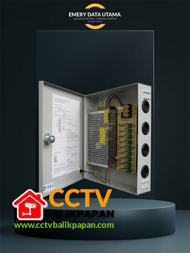 Adaptor CCTV Power Supply BOX 12 V 10A