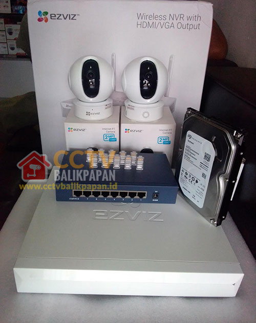 Paket IP Camera EZVIZ 4 Kamera 2MP 1080P