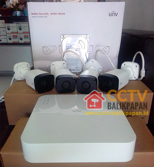 Paket IP Cam UNV 4 Kamera 2MP 1080P
