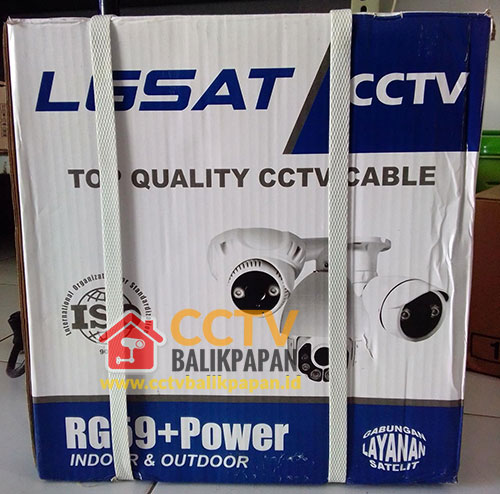 Kabel Coaxial CCTV + Power RG59 1 Roll (300 Meter)